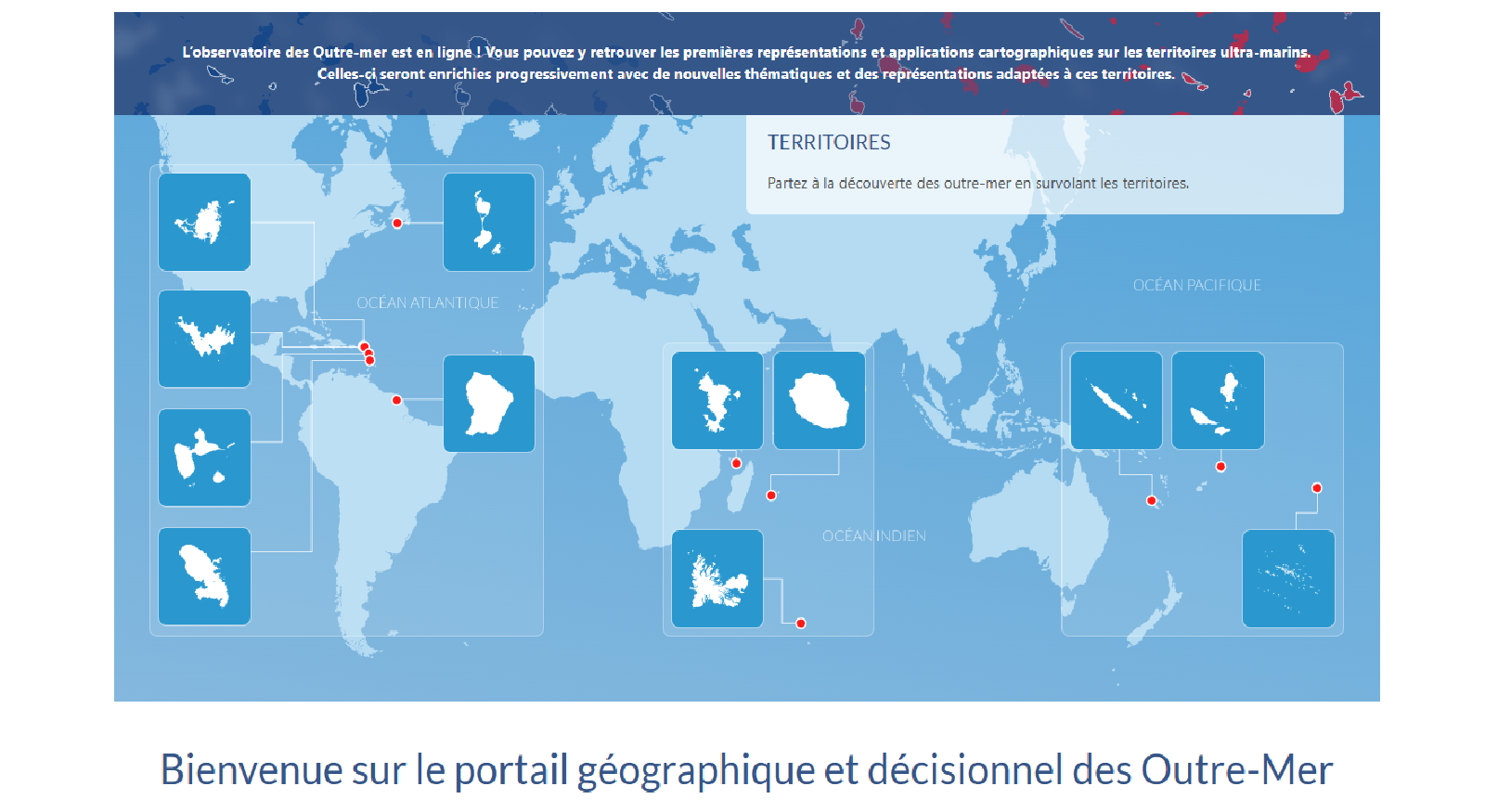 Une du site de l'observatoire DECIGEOM