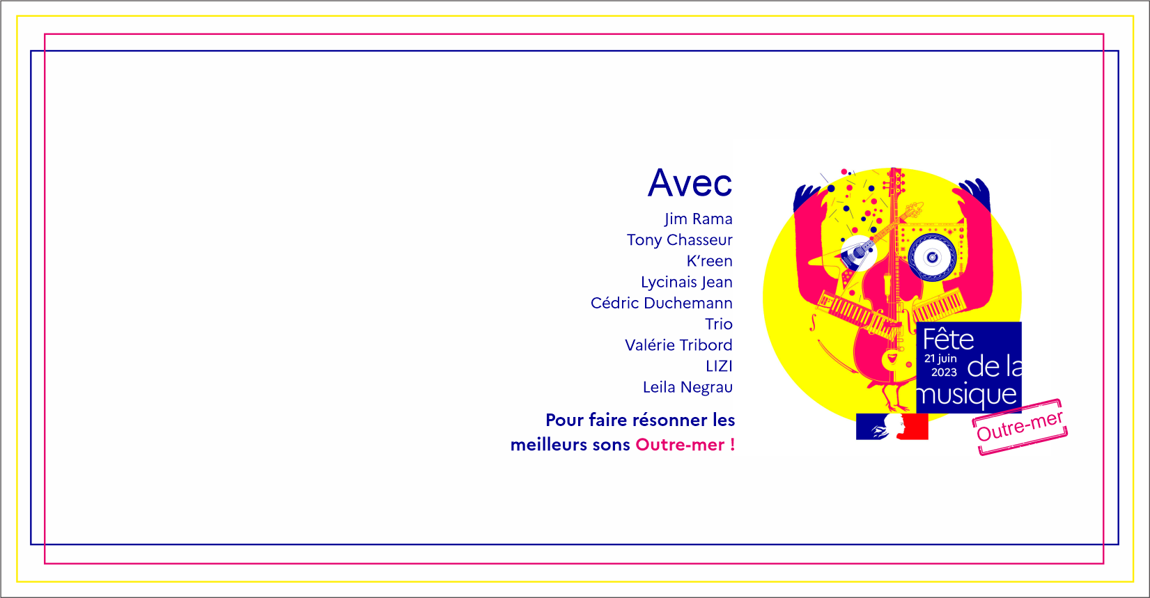 Vignette programme et visuel de la fête de la musique