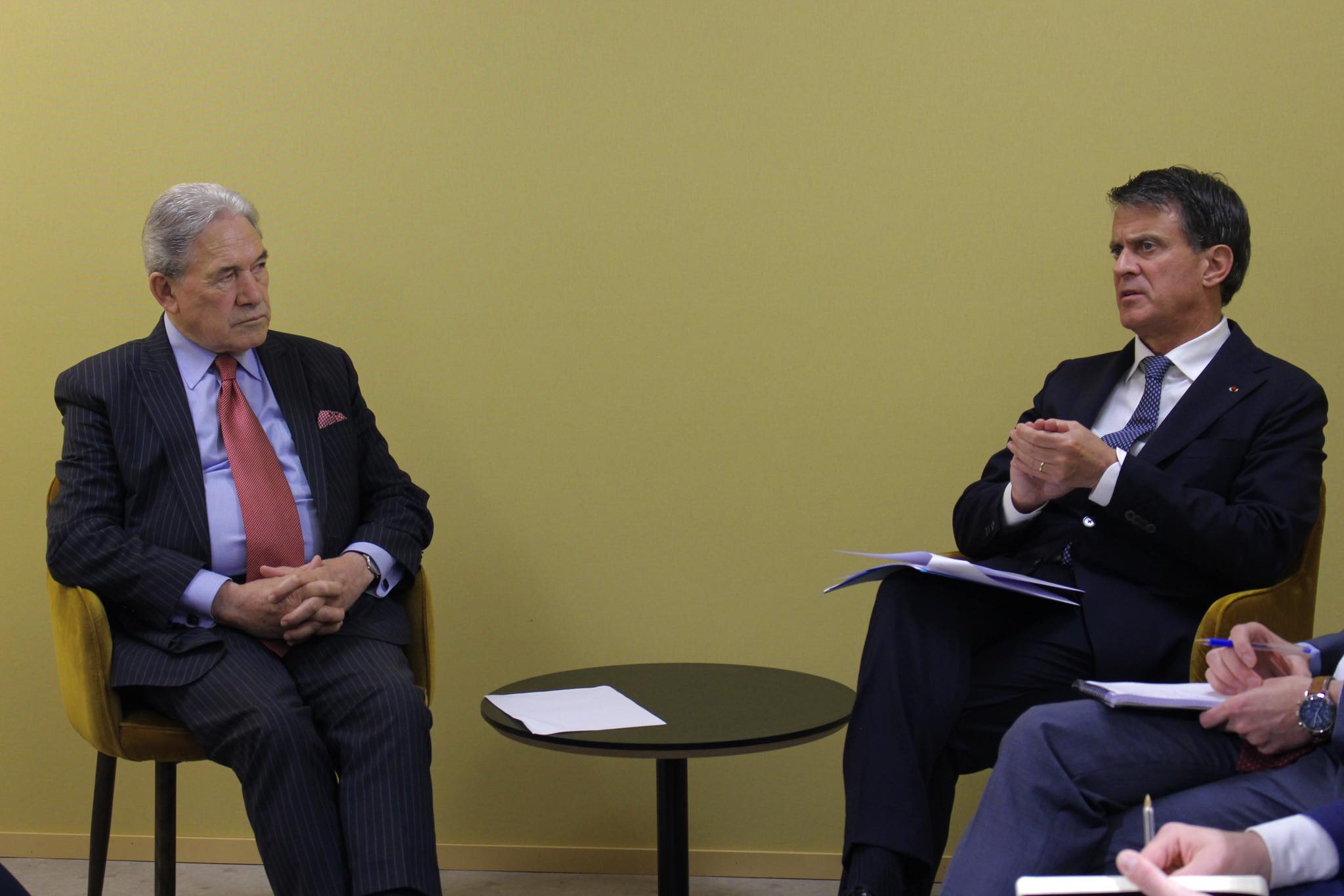 Entretien bilatéral entre le ministre d’État, ministre des Outre-mer Manuel Valls et le ministre des Affaires étrangères de Nouvelle-Zélande, Winston Peters. #UNOC2025